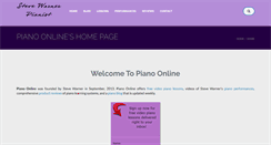 Desktop Screenshot of pianoonlinemusic.com