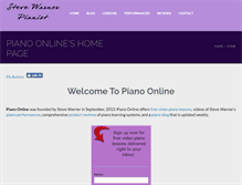 Tablet Screenshot of pianoonlinemusic.com